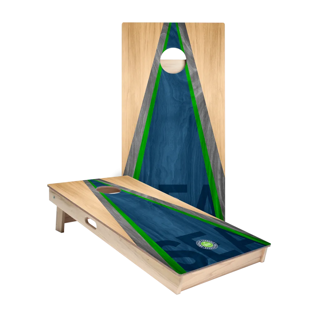 Seattle Football Gameday Classic Triangle Star Cornhole Boards