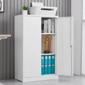 Secure Guard Storage Metal Cabinet - White