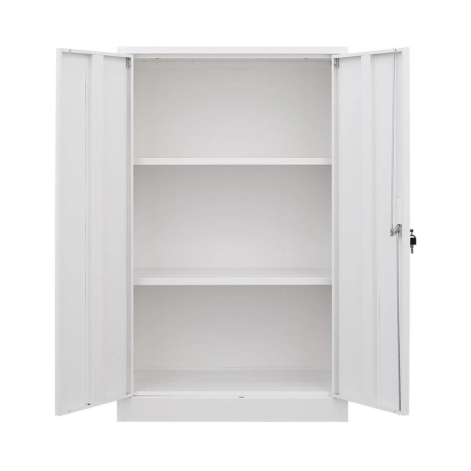 Secure Guard Storage Metal Cabinet - White