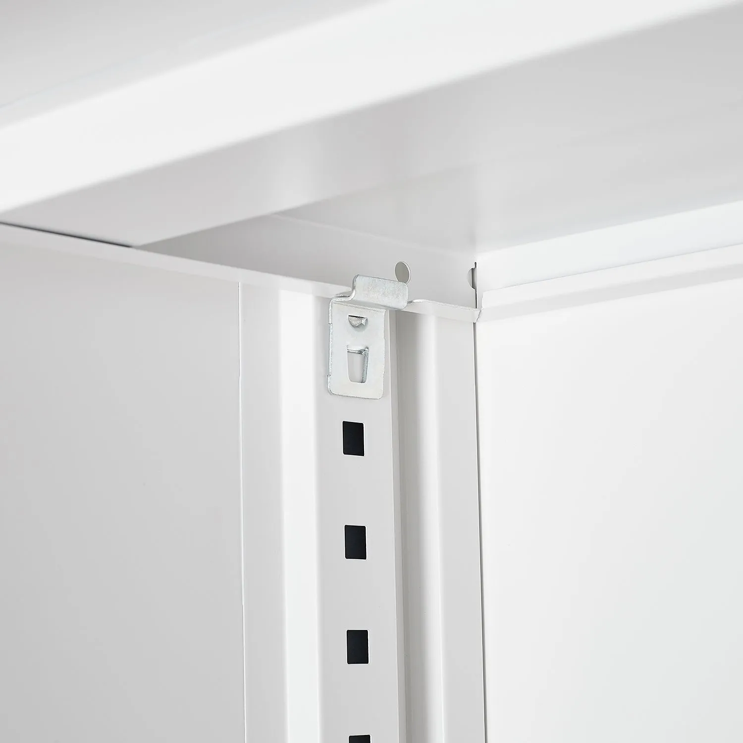 Secure Guard Storage Metal Cabinet - White