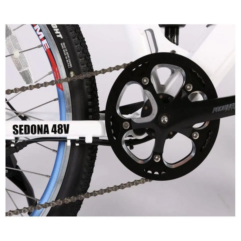 Sedona 48 Volt Lithium Powered step-Through Mountain Electric Bike