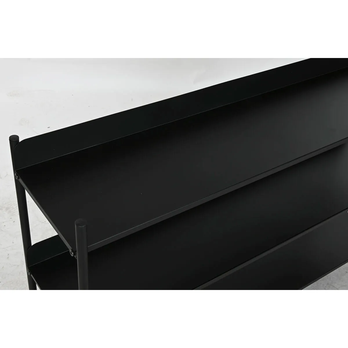 Shelves Home ESPRIT Black Metal 120 x 30 x 76 cm