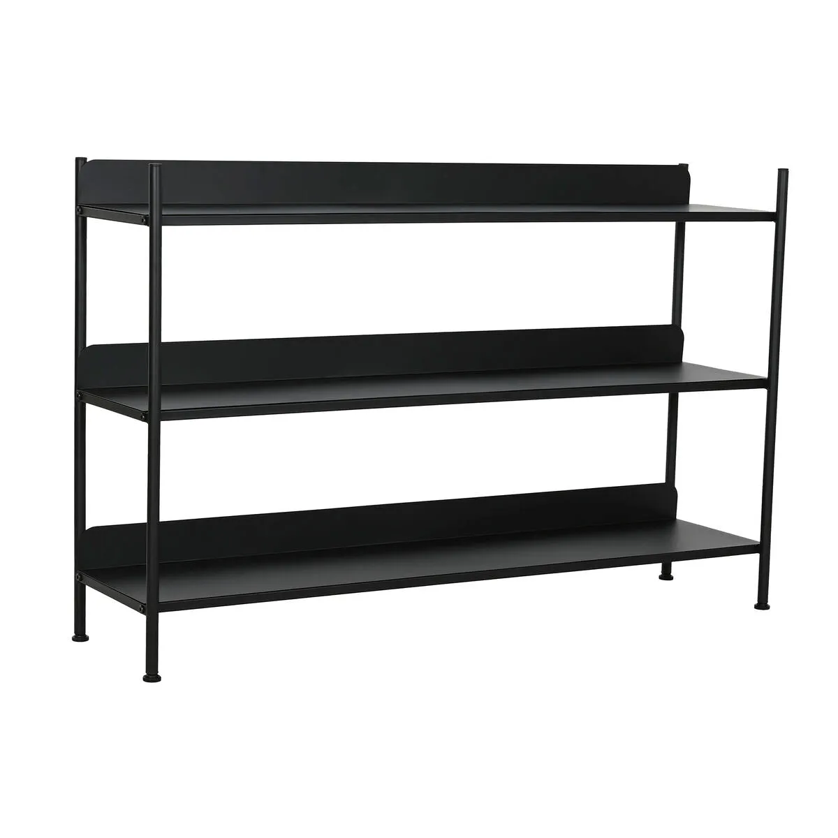 Shelves Home ESPRIT Black Metal 120 x 30 x 76 cm