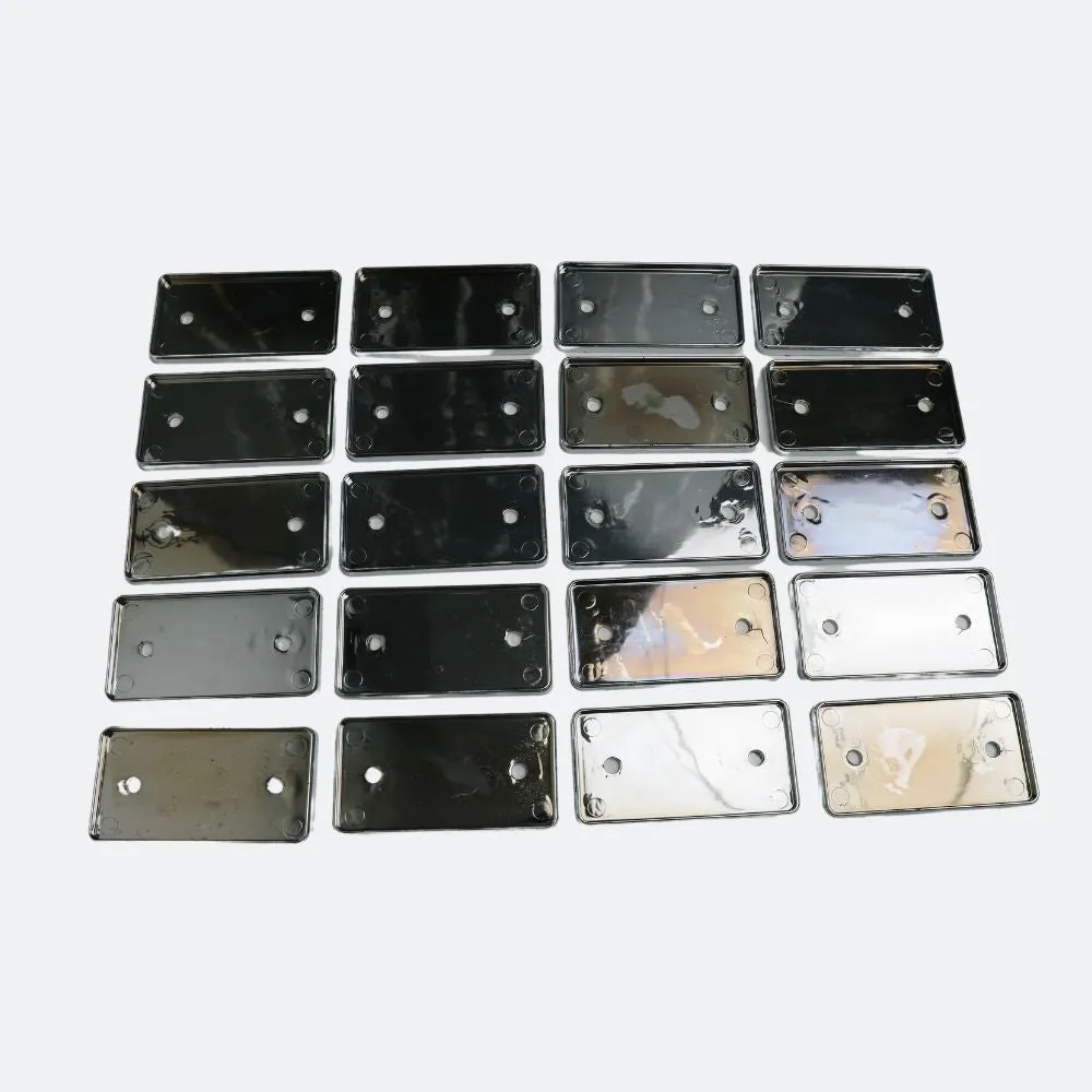Silver Name Badge Holders - Large Size - Pack of 20
