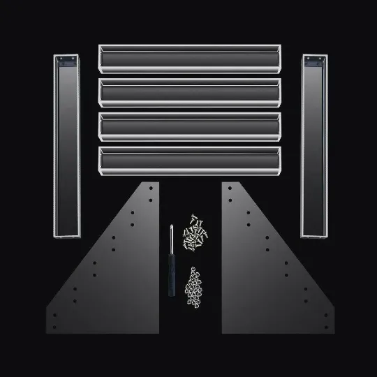 Six 6 Tier Modular Paint Rack - Acrylic Paint Dropper Storage Rack - Hobby Rack - Acrylic Rack System (ARS)