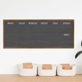 Slim Weekly Framed Chalkboard | Horizontal Swanson