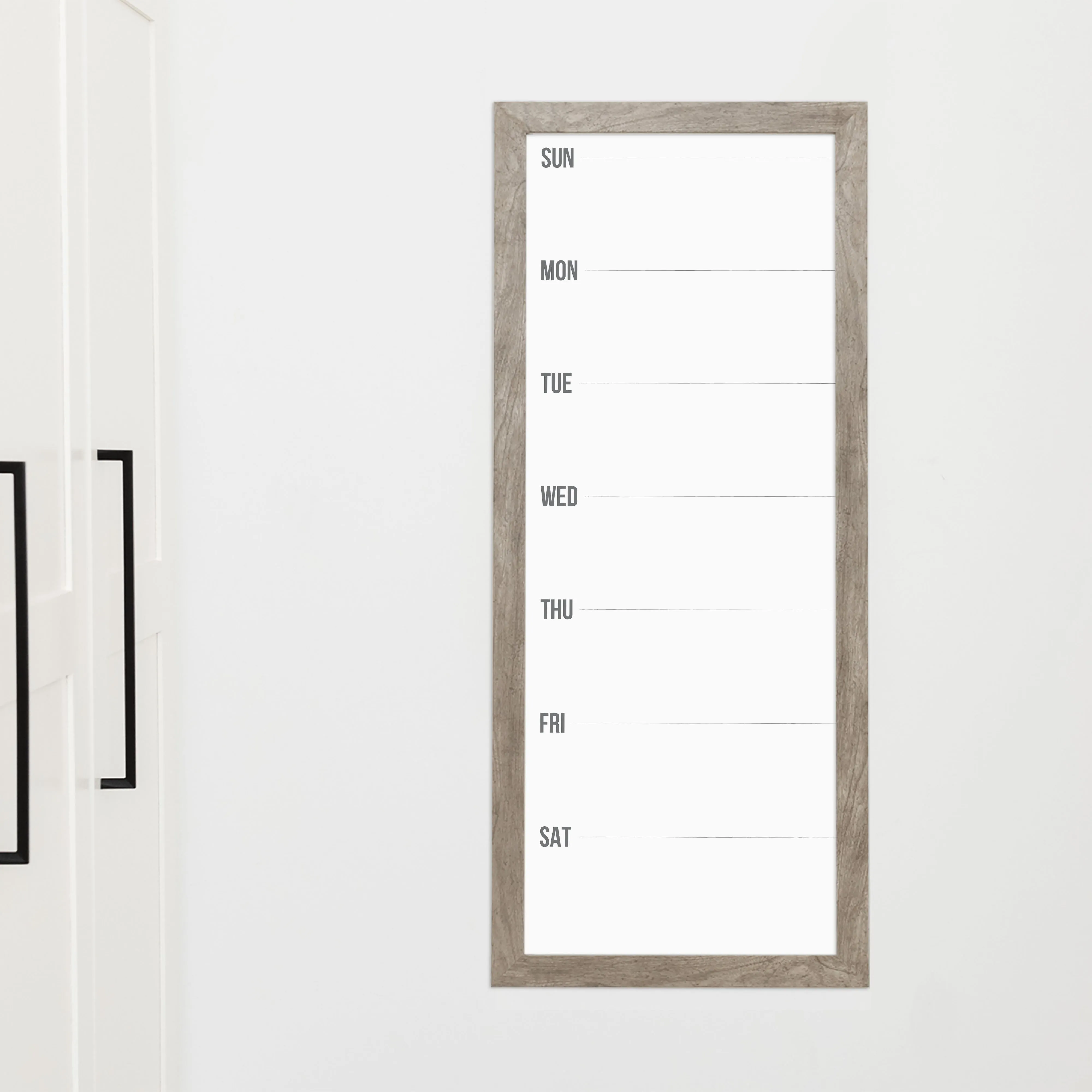 Slim Weekly Framed Whiteboard | Vertical Dwyer