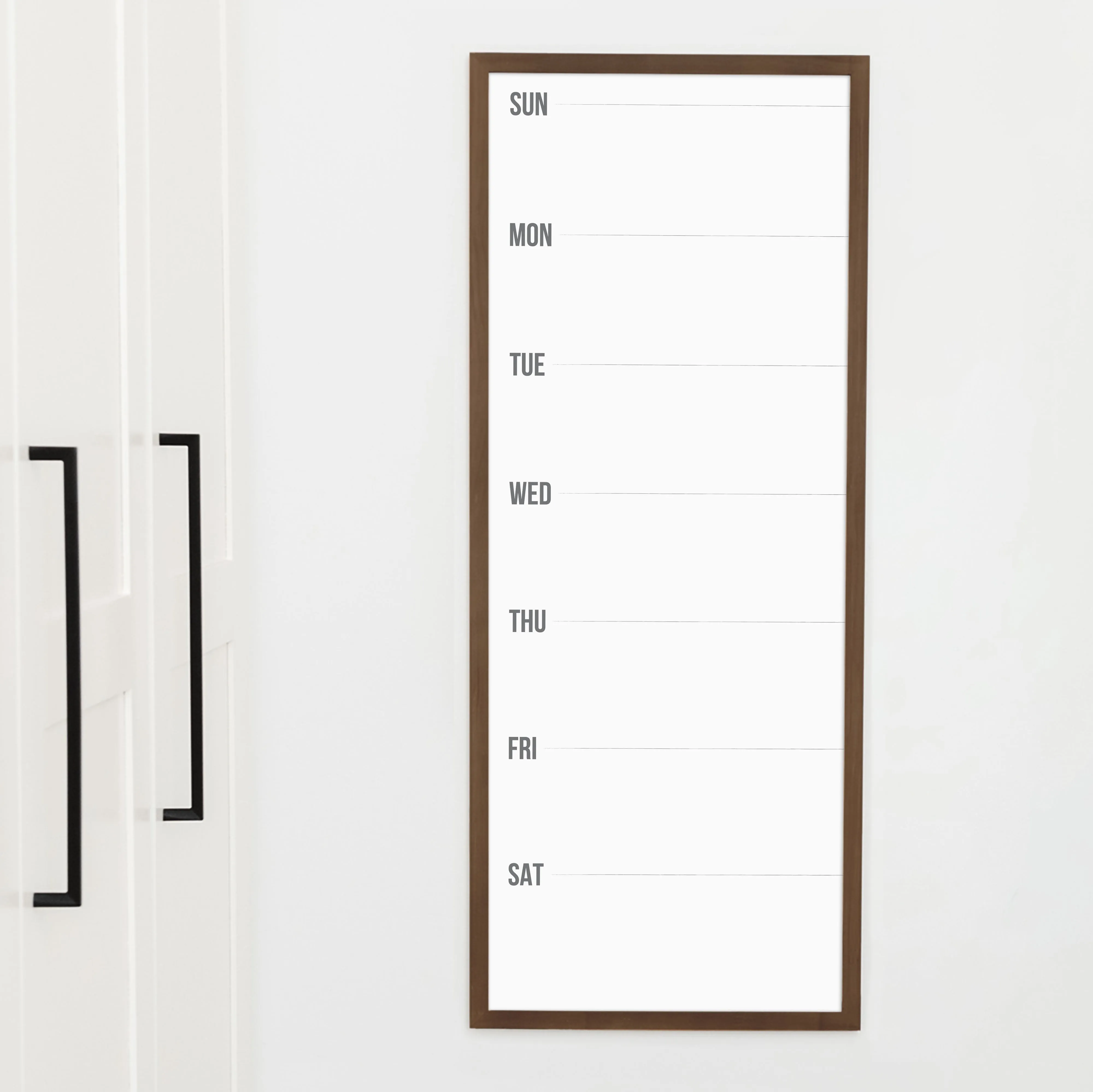 Slim Weekly Framed Whiteboard | Vertical Dwyer