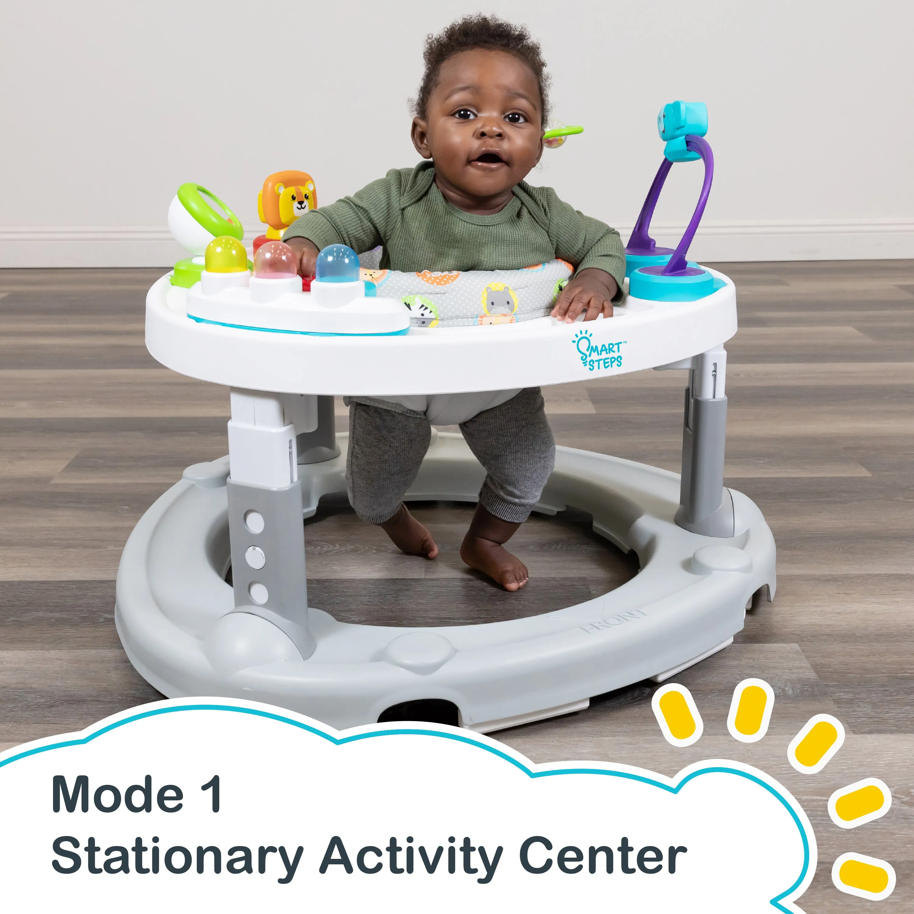 Smart Steps® Bounce N' Glide 3-in-1 Activity Center Walker - Jungle Life