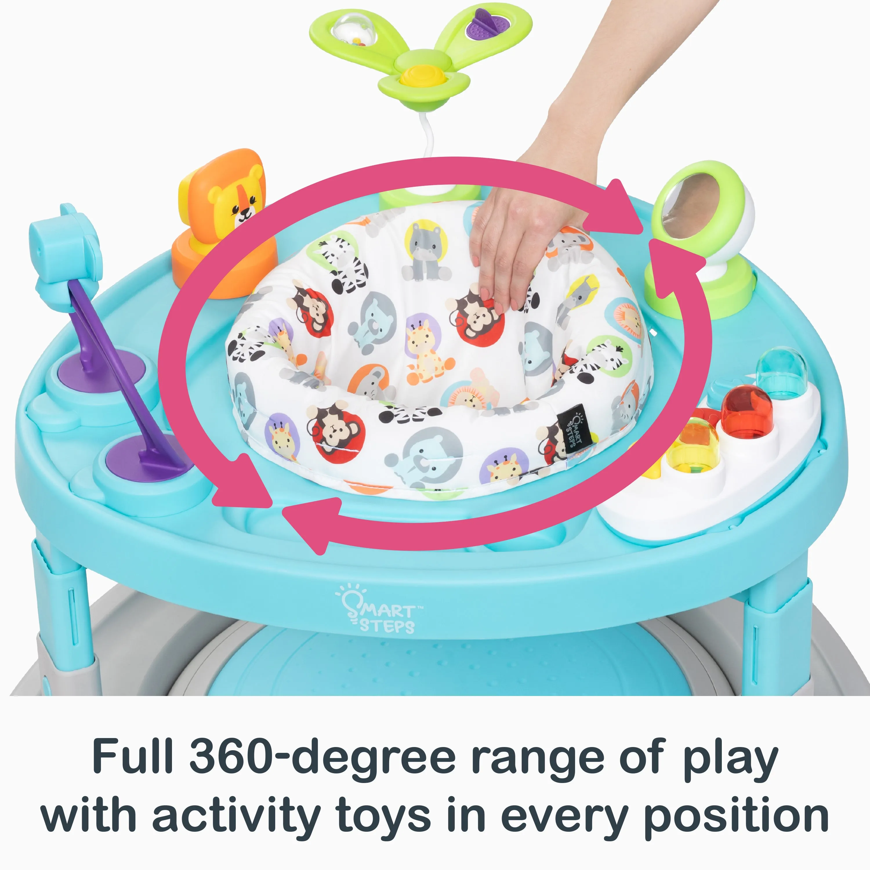 Smart Steps® Bounce N' Glide 3-in-1 Activity Center Walker - Jungle Life