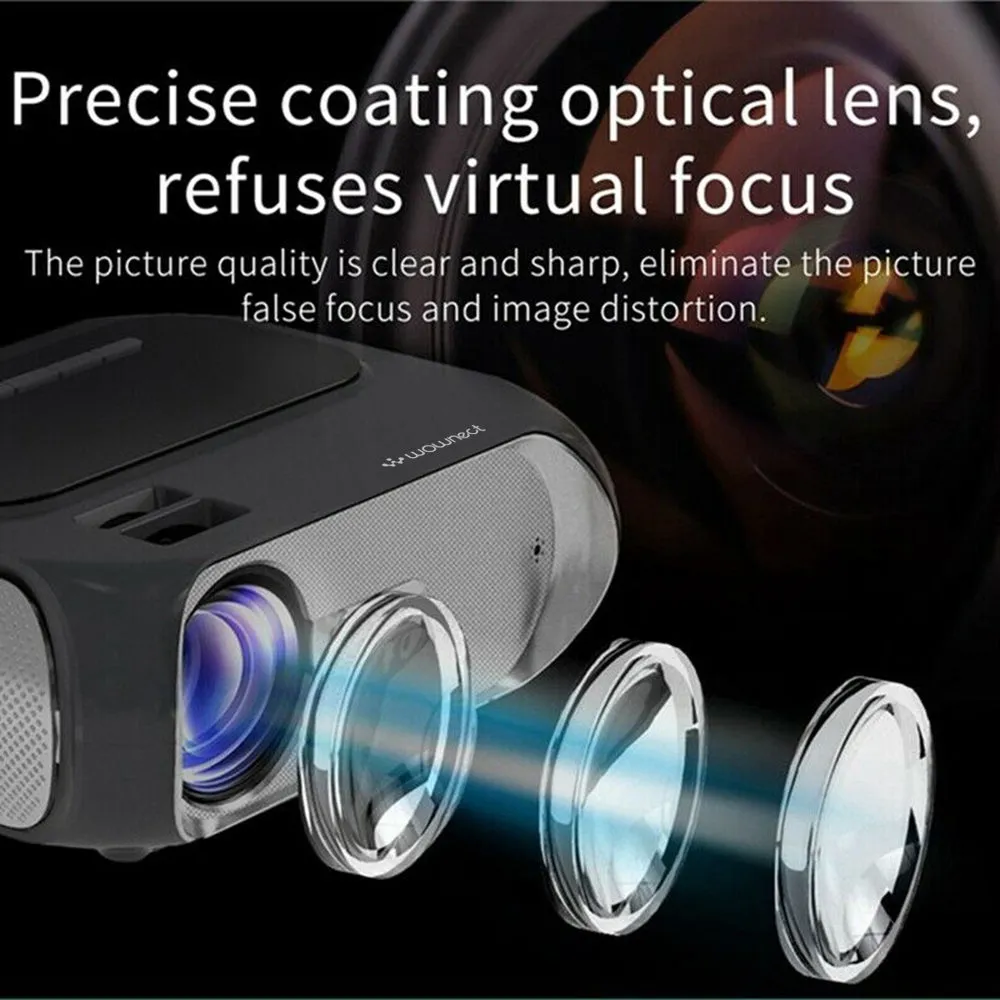 Smart Sync WiFi Home Theater LED Projector [4500 Lumens] [ Wireless Mobile Screening ] Mini Home Entertainment Cinema Projector