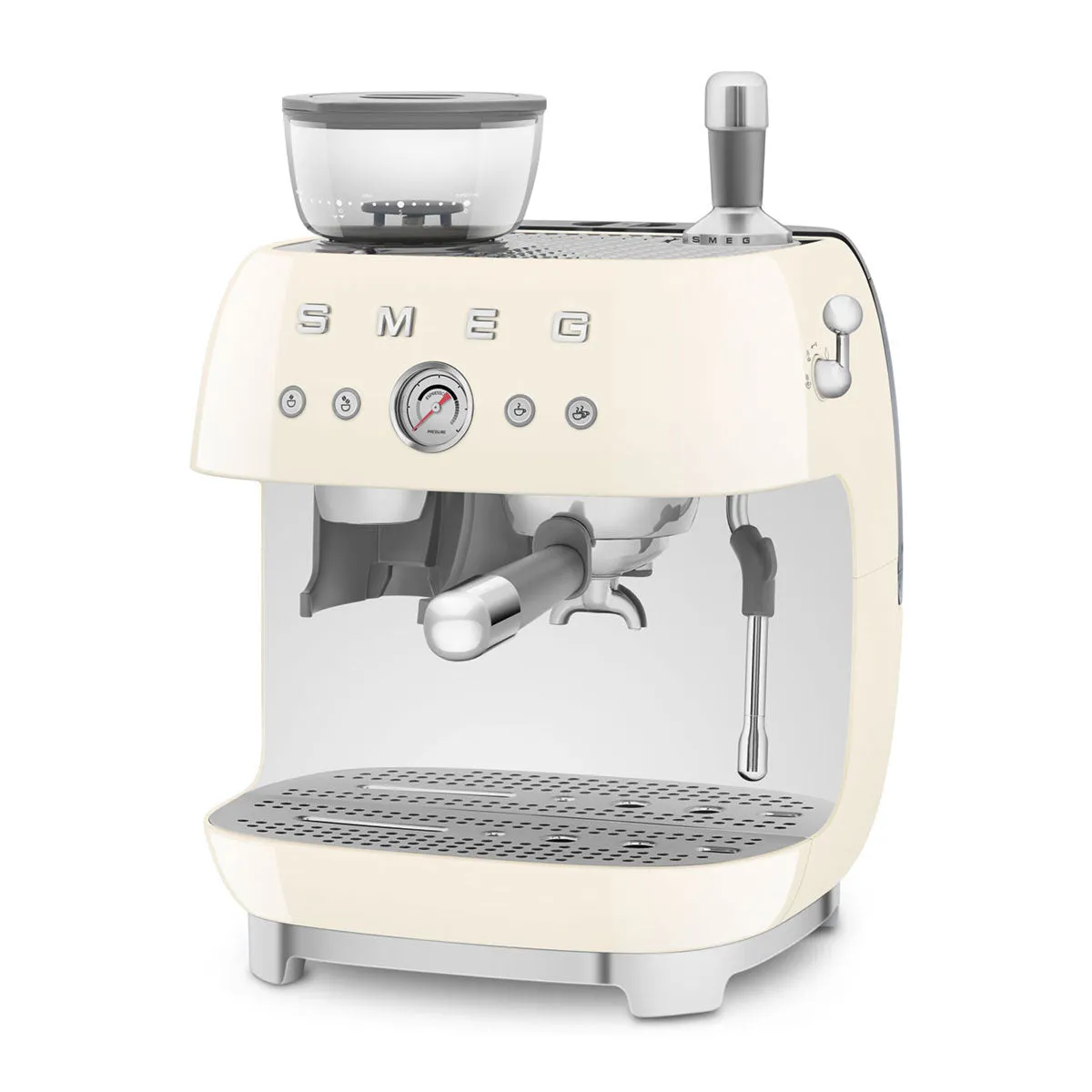 SMEG Manual Espresso Machine, Cream #EGF03CREU