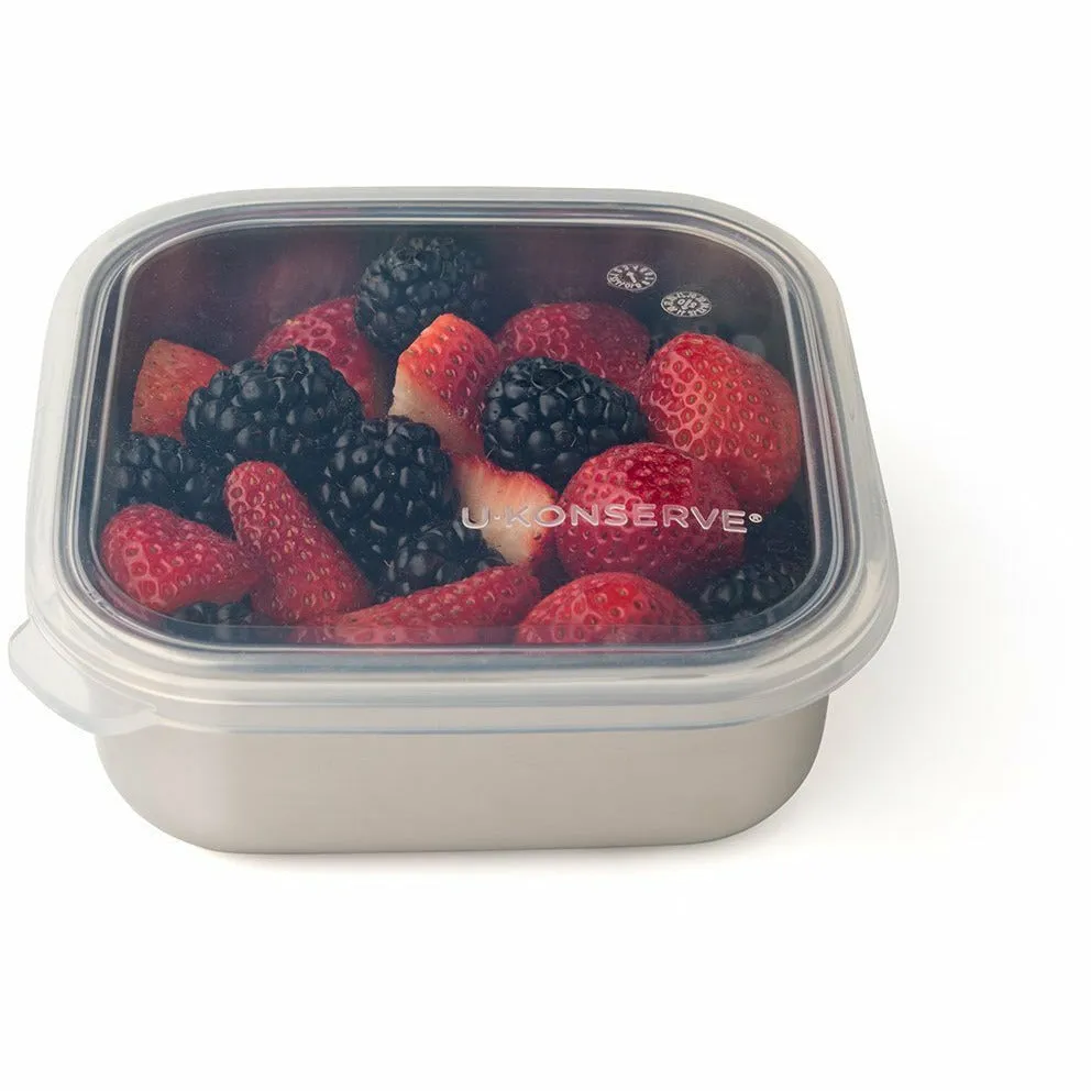 Square Container W/ Silicone Lid