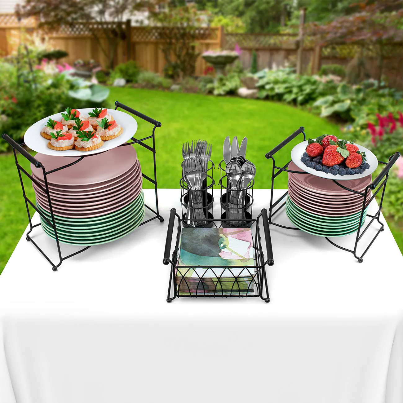 Stackable Buffet Caddy (7 Pc)