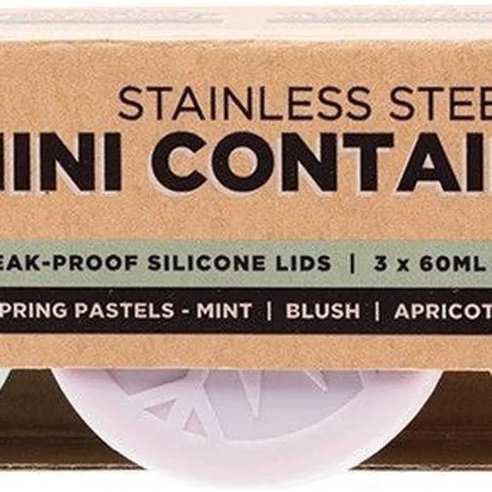 Stainless Steel Mini Containers 3 pk