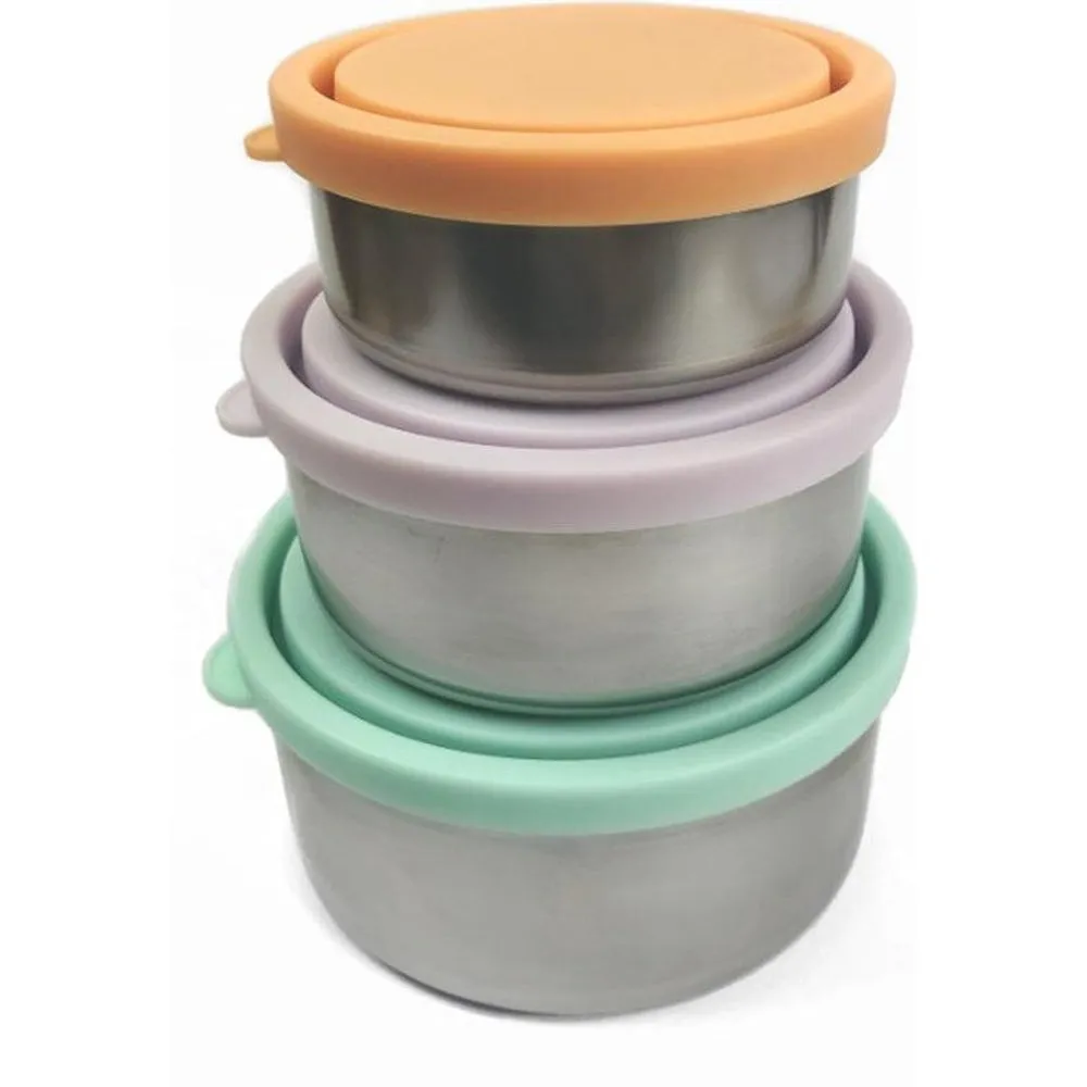Stainless Steel Mini Containers 3 pk