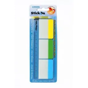 Stick On Filing Tabs 30 Sheets 37 X 50Mm Assorted Pack 30