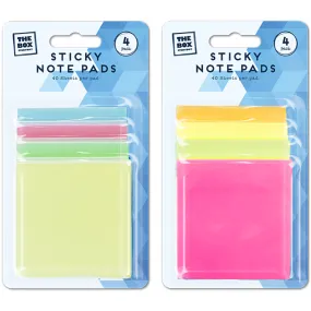 Sticky Notes Assorted Pads, 160 Sheets (1 Pack)