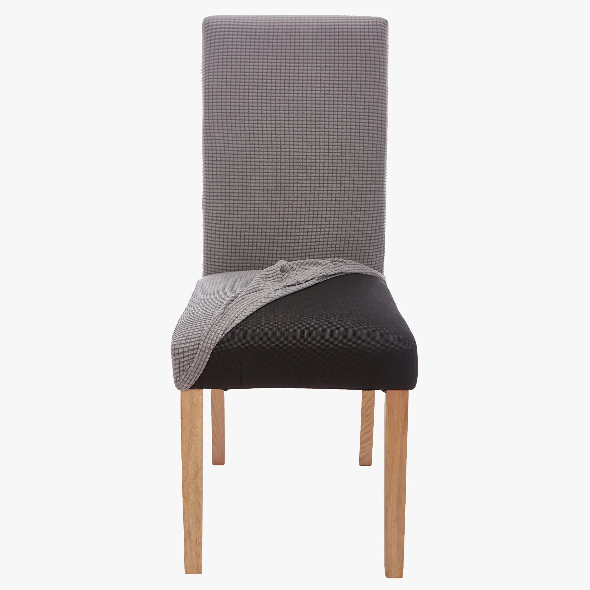 Stretch Chair Covers Slipcovers (Pack of 2, Light Grey)