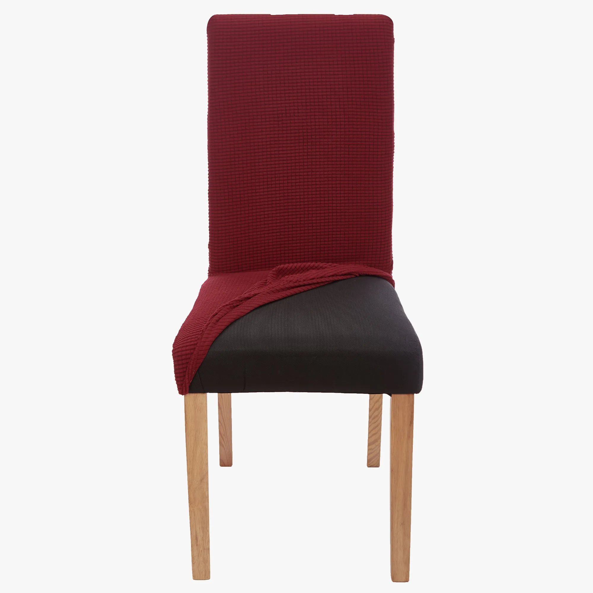 Stretch Chair Covers Slipcovers (Pack of 2, Wine)