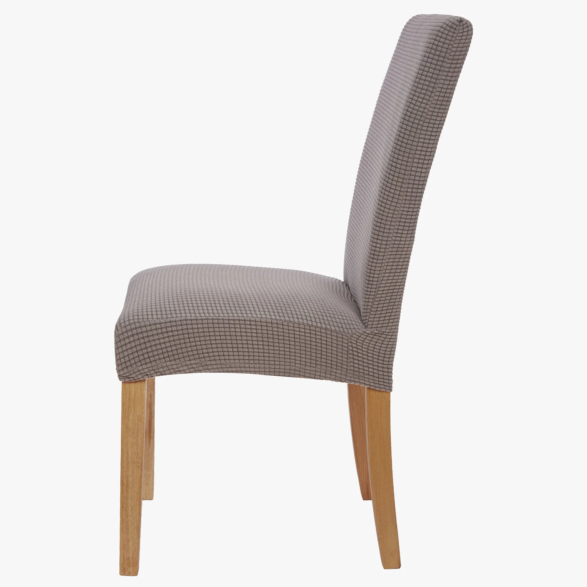 Stretch Chair Covers Slipcovers (Pack of 4, Light Grey)