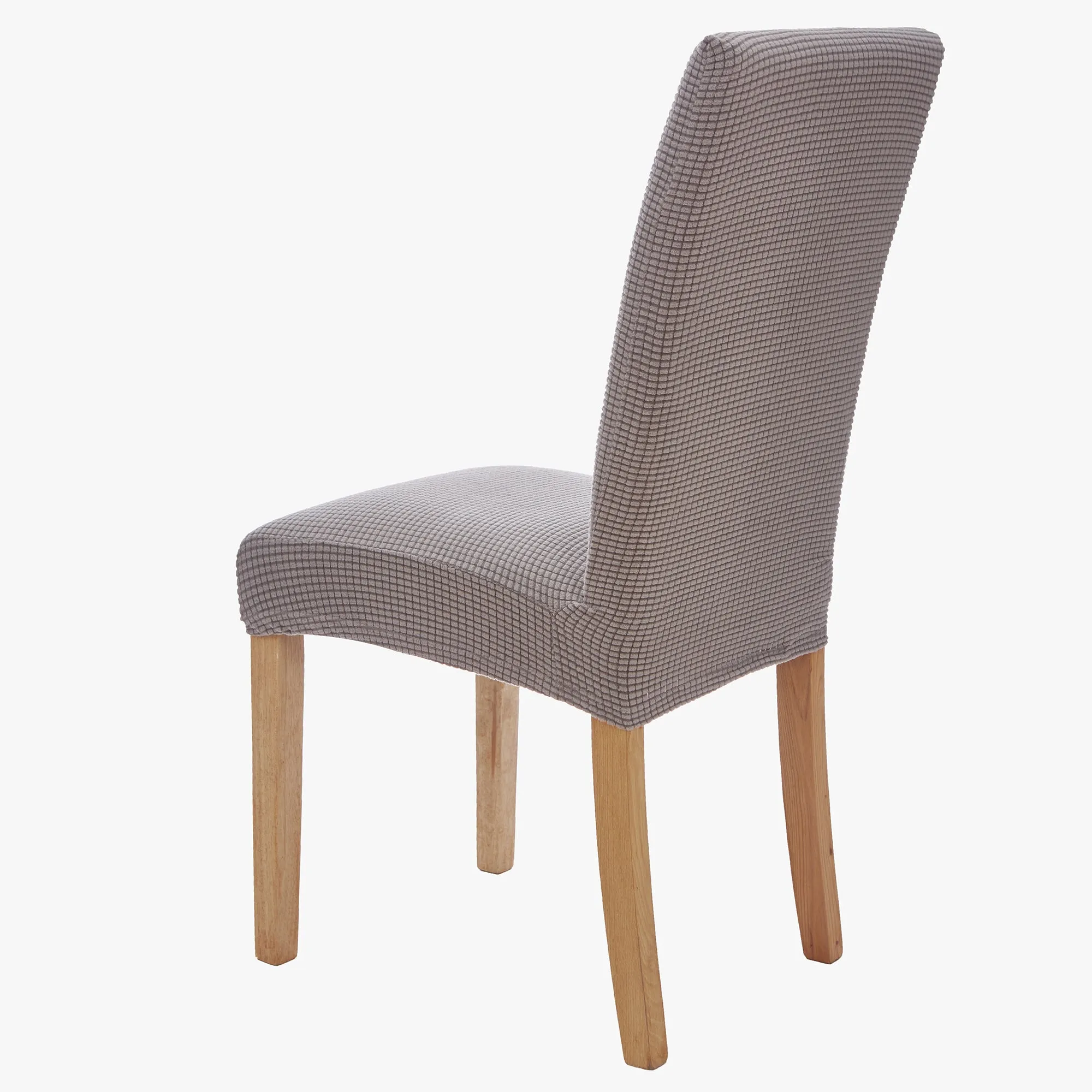 Stretch Chair Covers Slipcovers (Pack of 4, Light Grey)