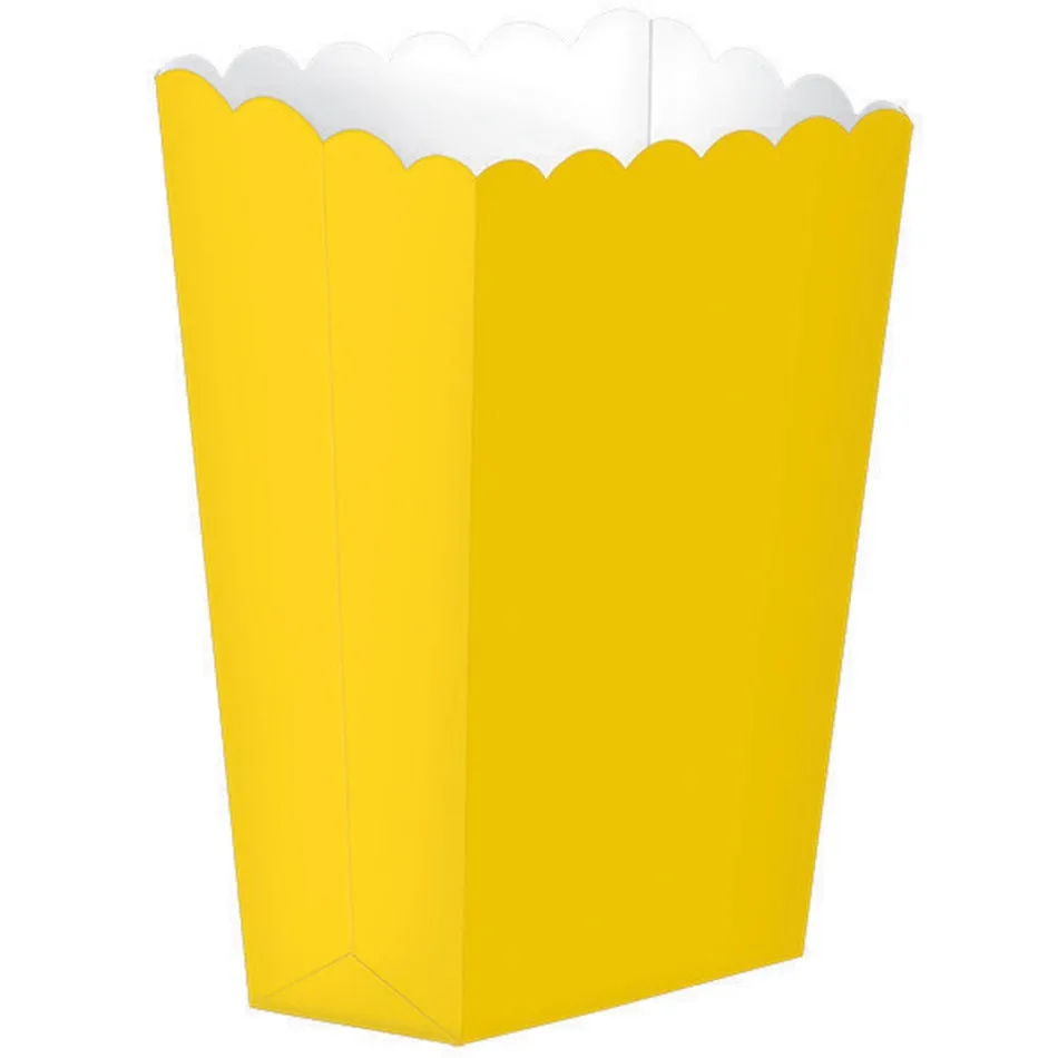 Sunshine Yellow Popcorn Favor Boxes Small 5pk