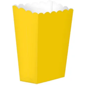 Sunshine Yellow Popcorn Favor Boxes Small 5pk