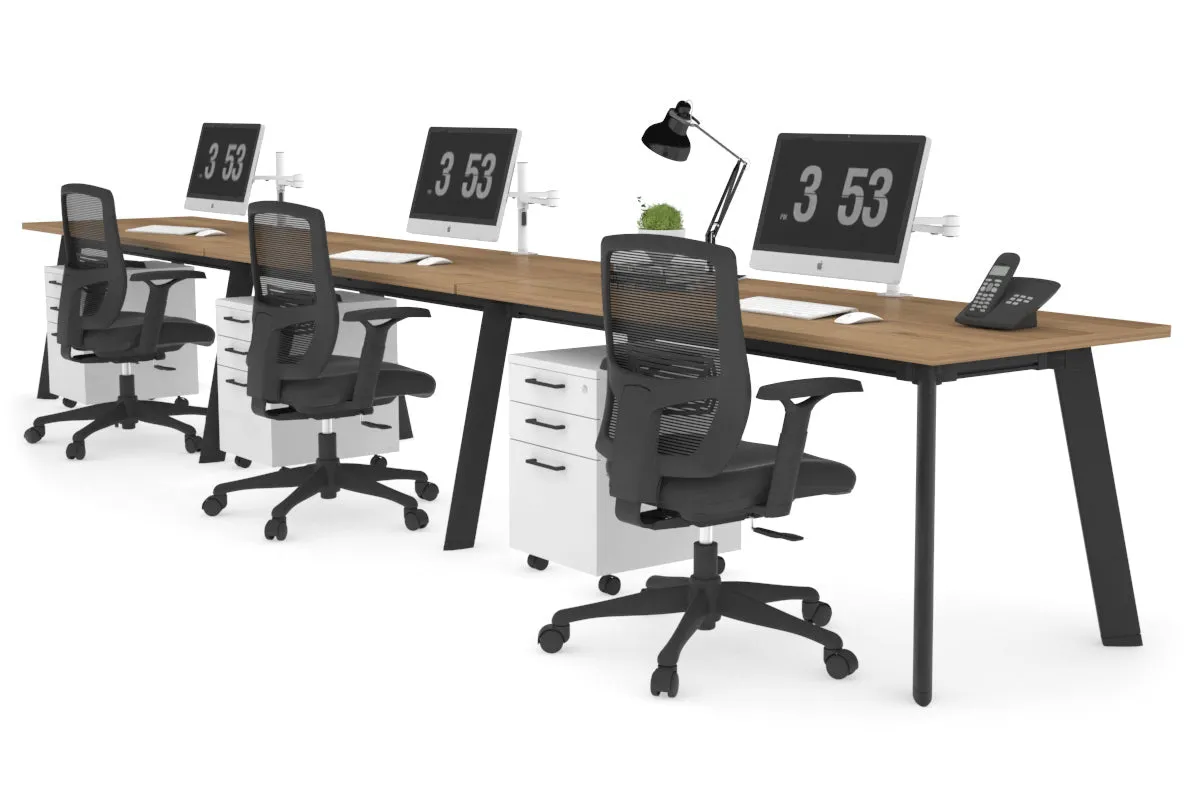 Switch - 3 Person Office Workstation Run [1400L x 700W]