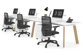 Switch - 3 Person Office Workstation Run [1400L x 700W]