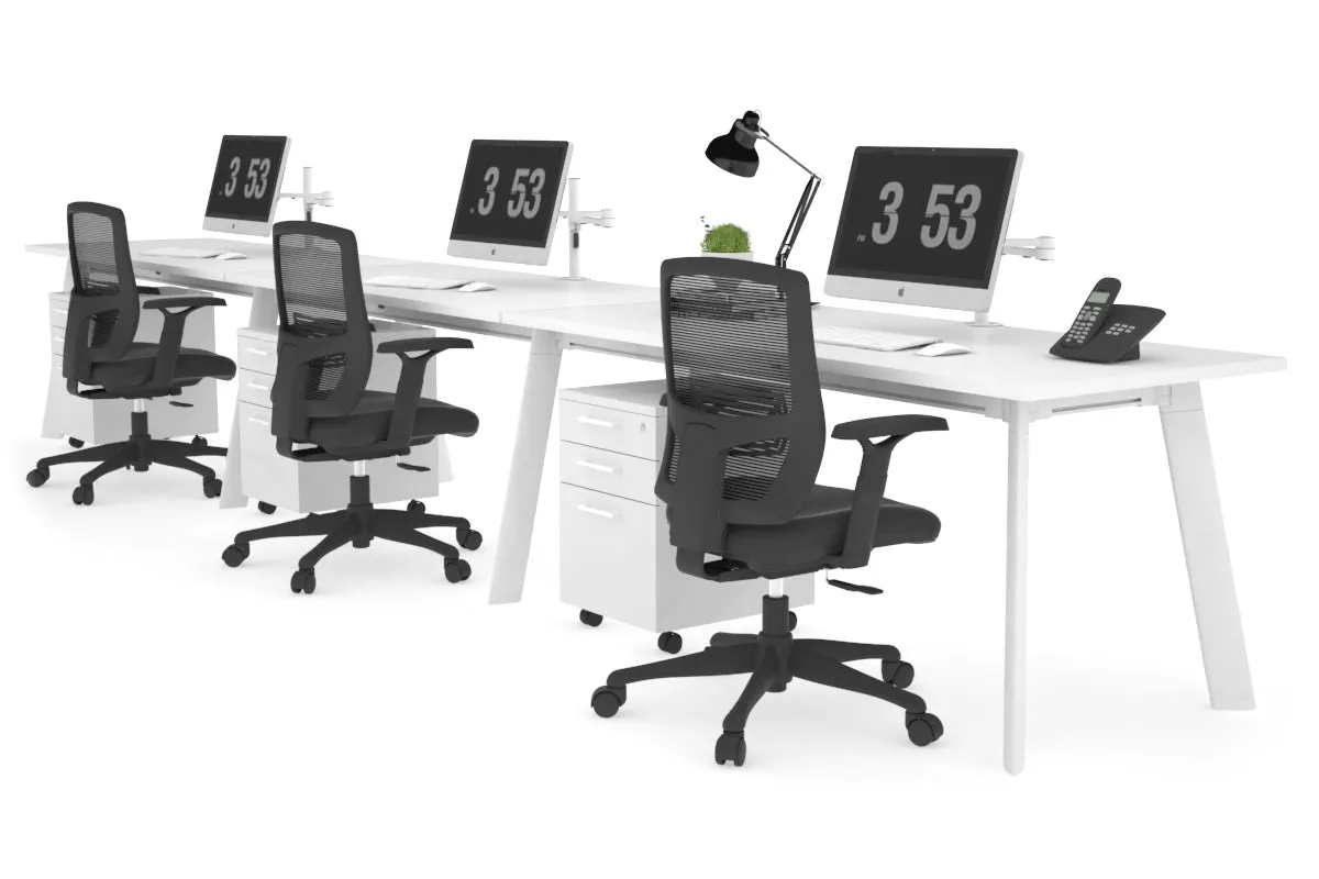 Switch - 3 Person Office Workstation Run [1400L x 700W]