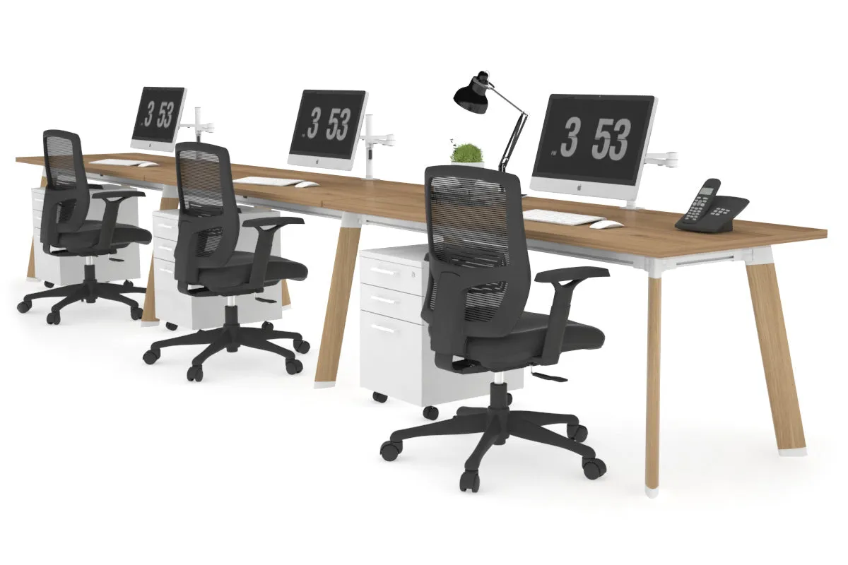 Switch - 3 Person Office Workstation Run [1400L x 700W]