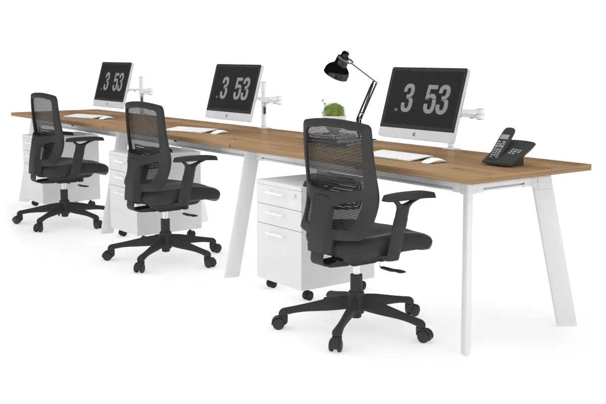 Switch - 3 Person Office Workstation Run [1400L x 700W]