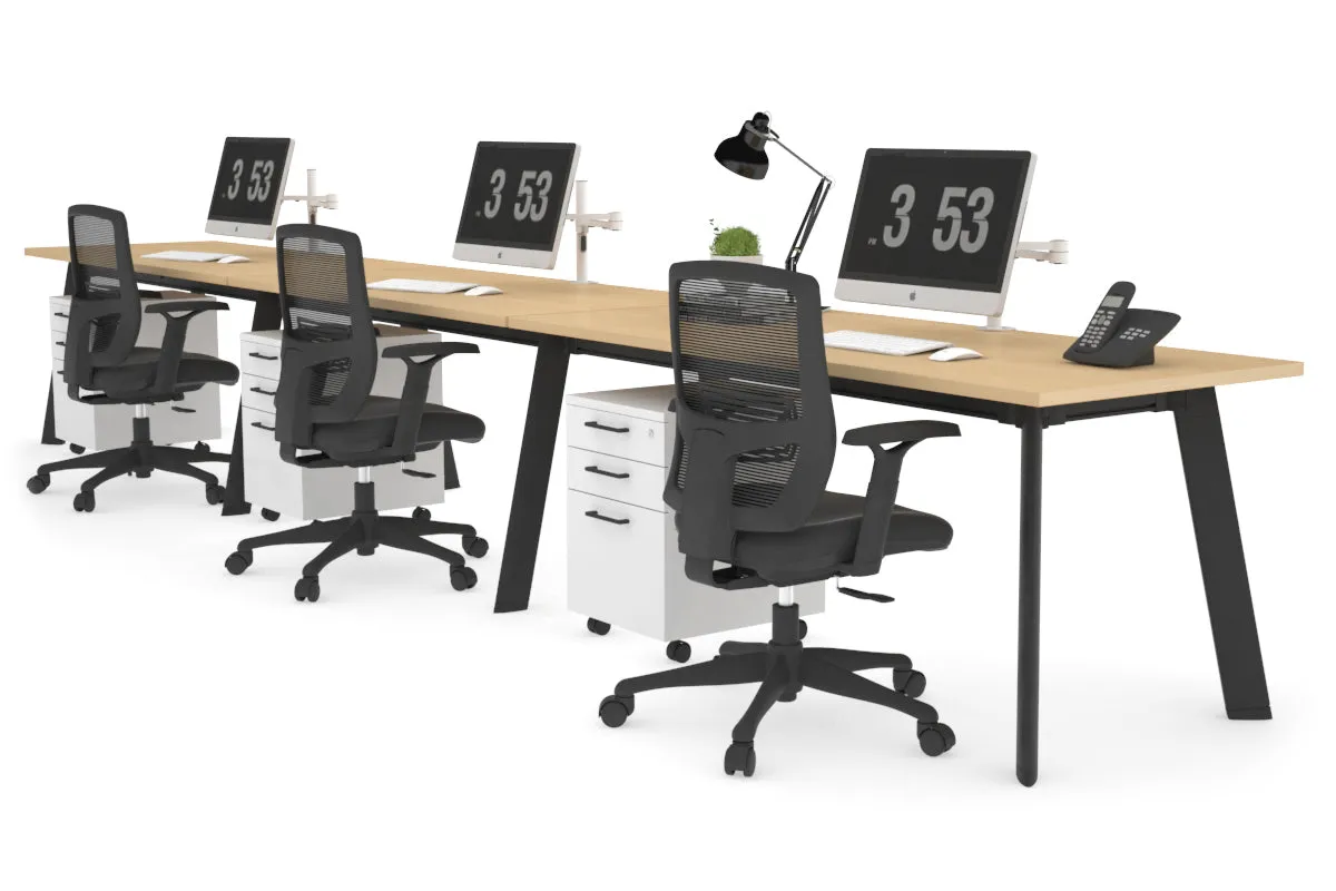 Switch - 3 Person Office Workstation Run [1400L x 700W]