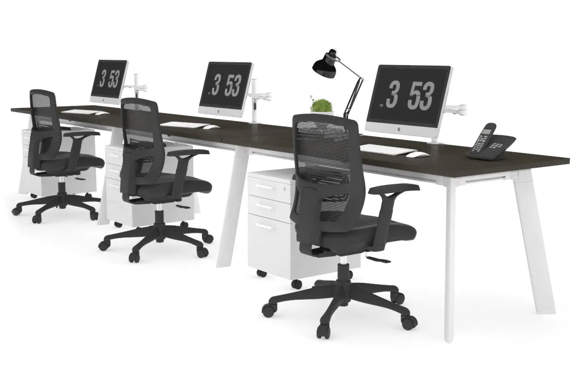 Switch - 3 Person Office Workstation Run [1400L x 700W]