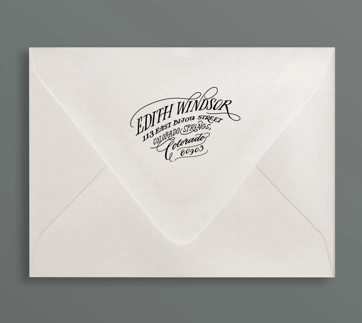 Swoon Return Address Rubber Stamp