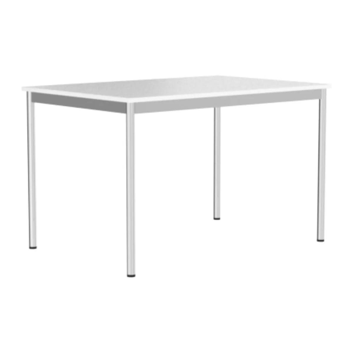 System4 Desk 160 x 80 cm, Chrome Base, Tabletop MDF Wood, Available in White and Black