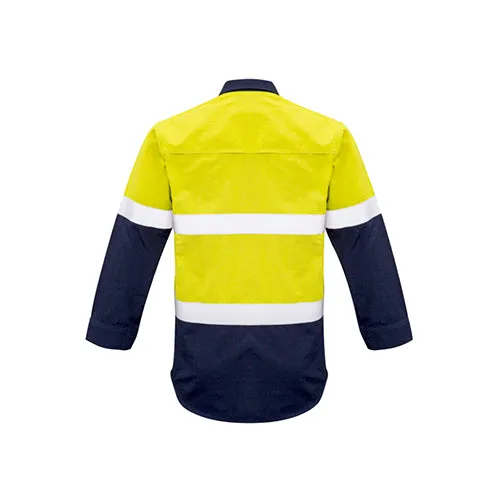 Syzmik Workwear | Mens FR Closed Front Hooped Taped Spliced Shirt | ZW133