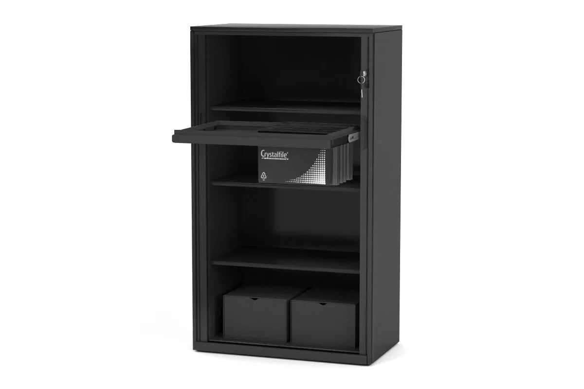 Tambour Sliding Door Storage Cabinet Metal [1325H x 900W]