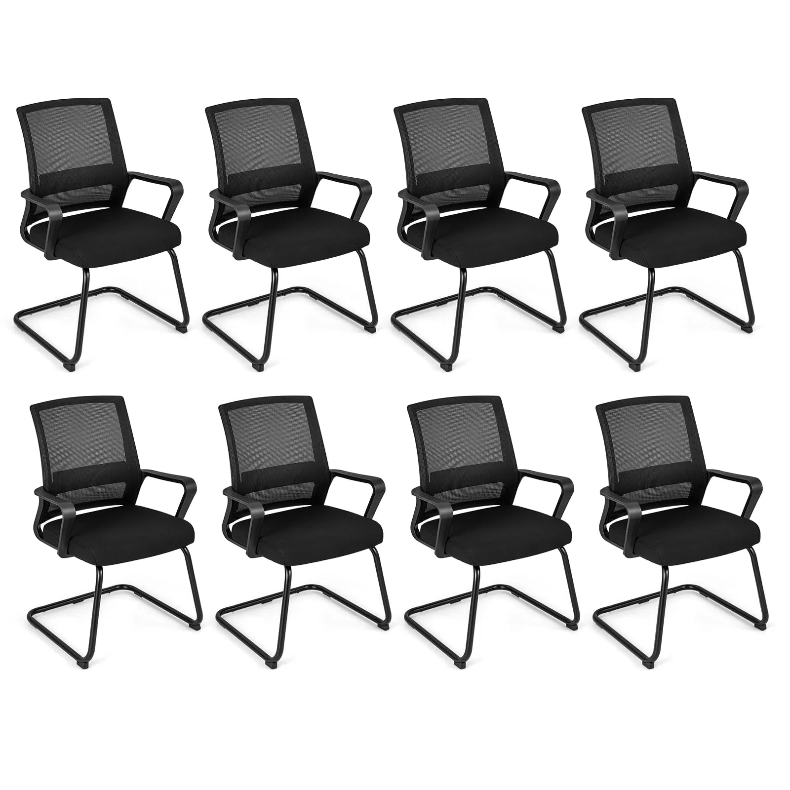 Tangkula Office Guest Chair with Lumbar Support
