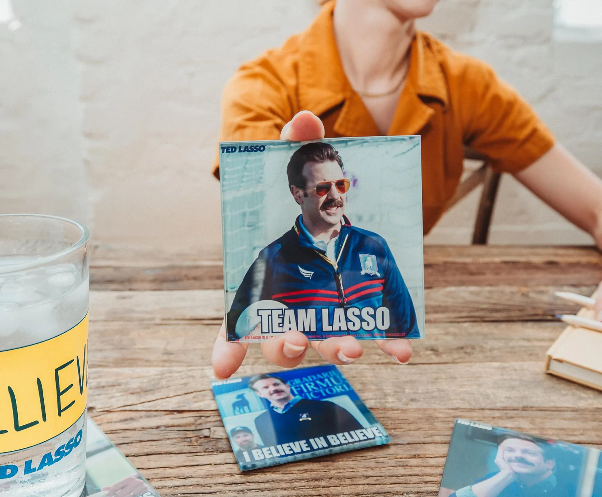 Ted Lasso Quotes Glass Coasters | Set of 4