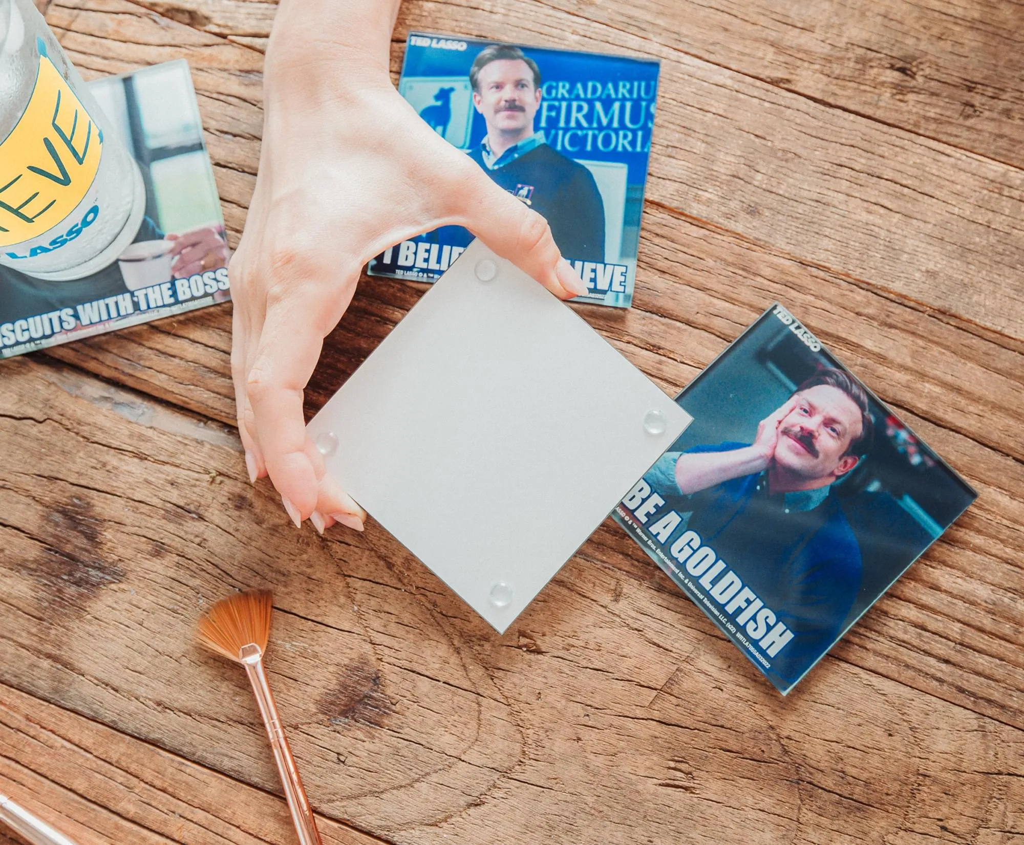Ted Lasso Quotes Glass Coasters | Set of 4
