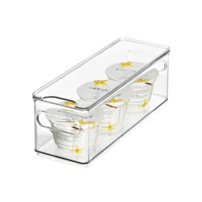 The Home Edit Narrow Fridge Bin Clear