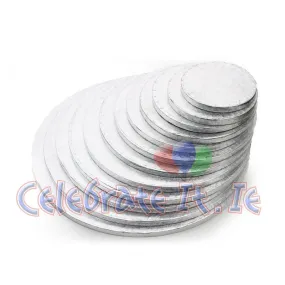 Thick Silver Round Cake Boards