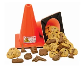 Traffic Cone Chocolate and Cookie Gift