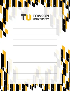 TU Logo with Tigertooth Pattern / Notepad