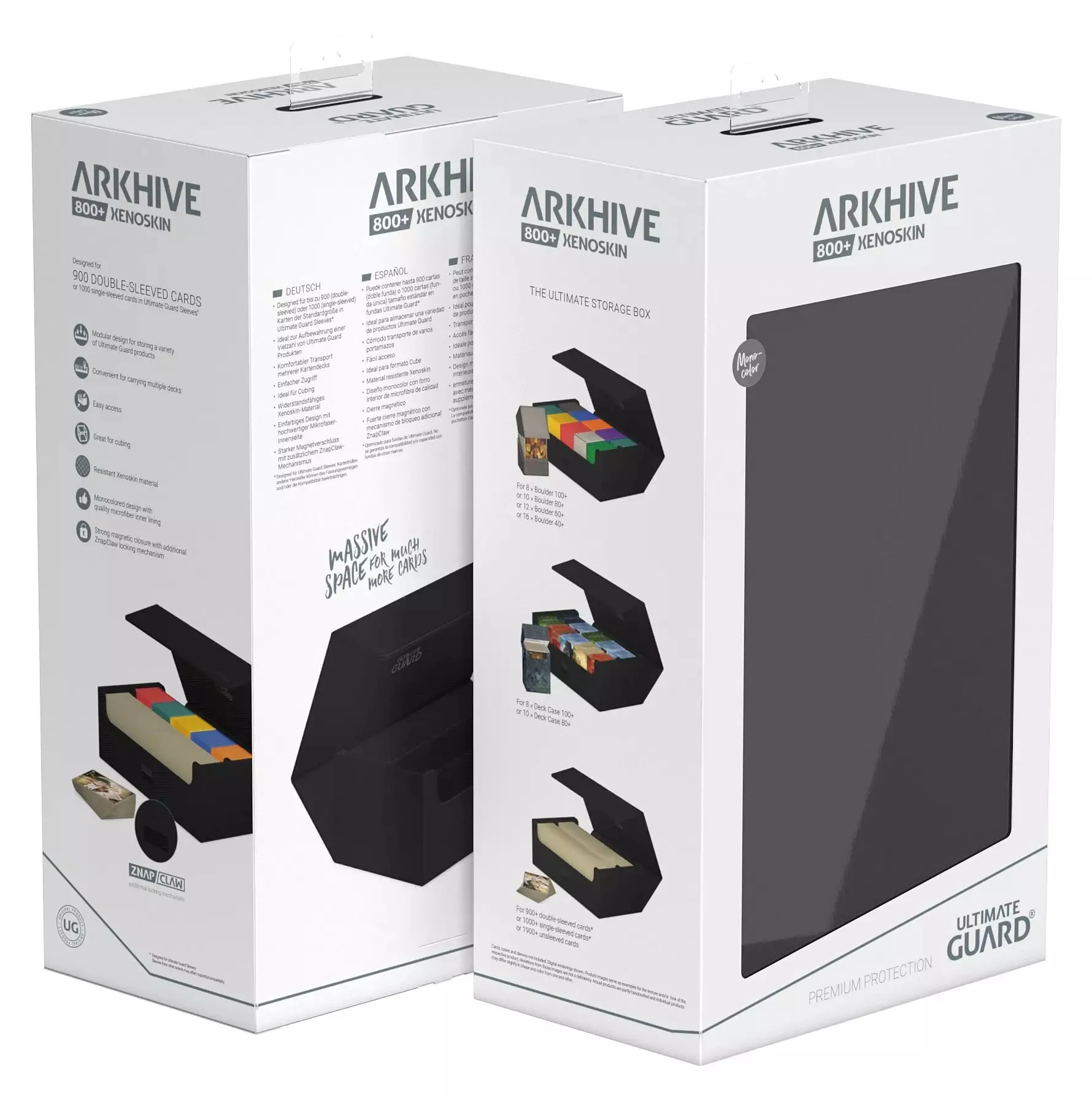 Ultimate Guard - Arkhive 800  XenoSkin Monocolor (Black)