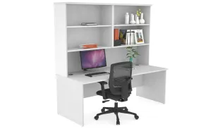 Uniform Panel Desk with Open Hutch [1600W x 750H x 700D]