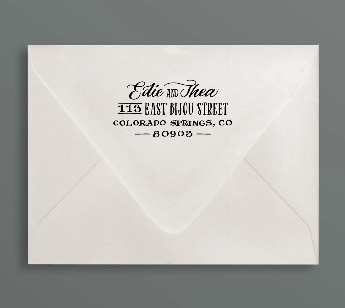 Union Return Address Rubber Stamp