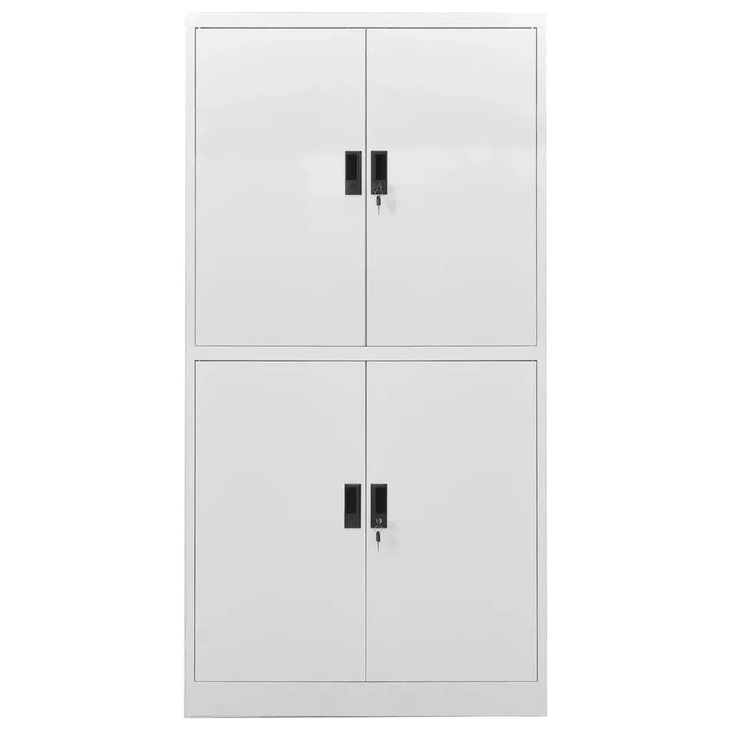 vidaXL Office Cabinet Light Grey 90x40x180 cm Steel